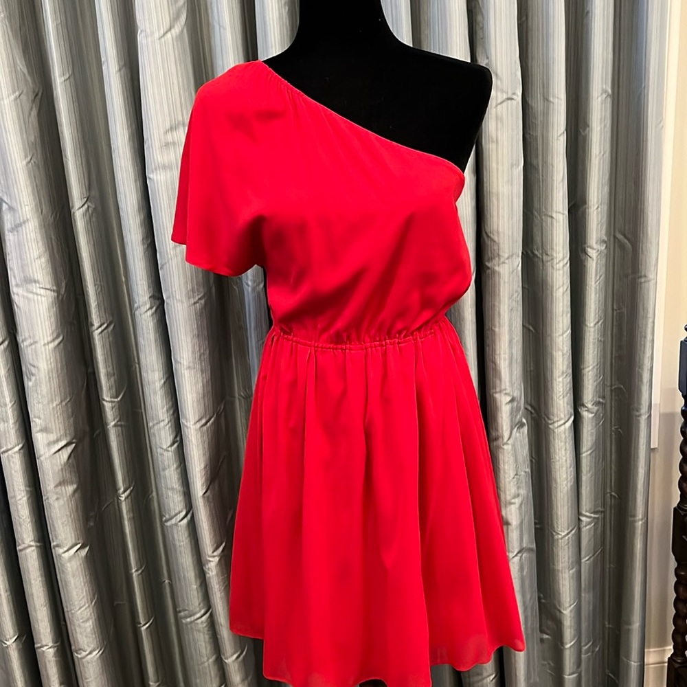 Beautiful red silk Alice +Olivia dress